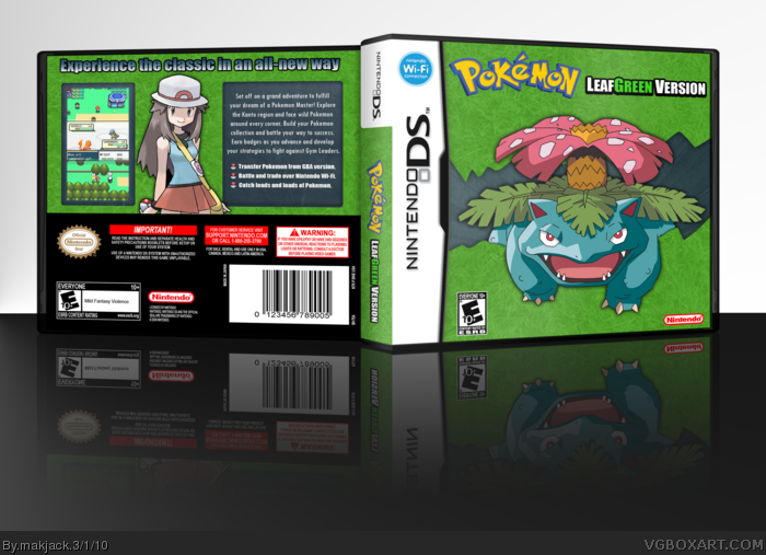 Pokemon Leaf Green box art cover