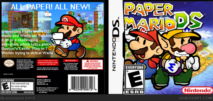 Paper Mario DS box art cover