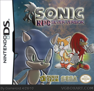 Sonic Rpg Silver Version Nintendo Ds Box Art Cover By Gameroid