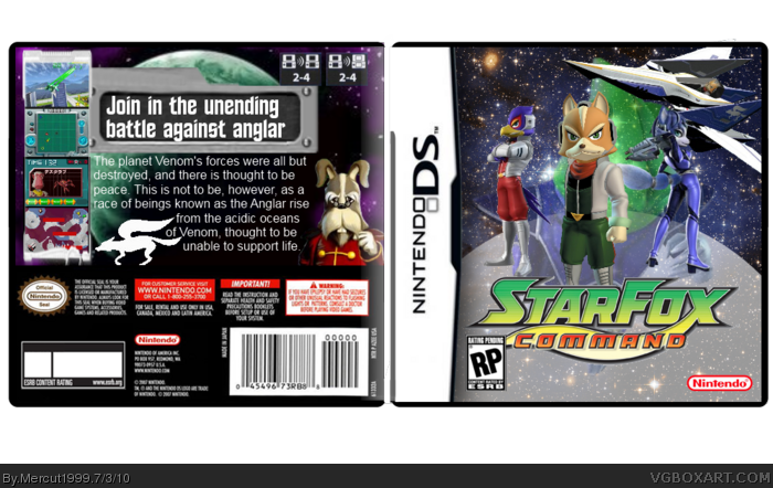 Star Fox: Command Nintendo DS Box Art Cover by Mercut1999