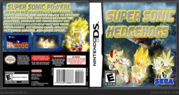 Super Sonic Hedgehogs box art cover