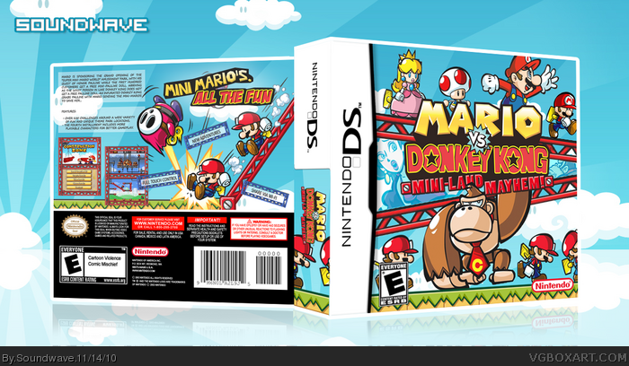 Mario vs. Donkey Kong: Mini-Land Mayhem box art cover