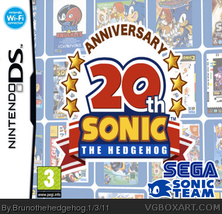 Sonic 20th Anniversary Collection box art cover