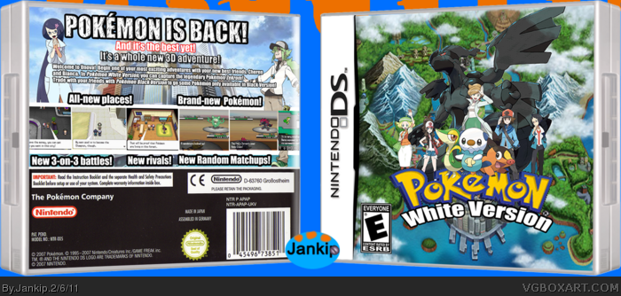 Pokémon White Version 2 cover or packaging material - MobyGames