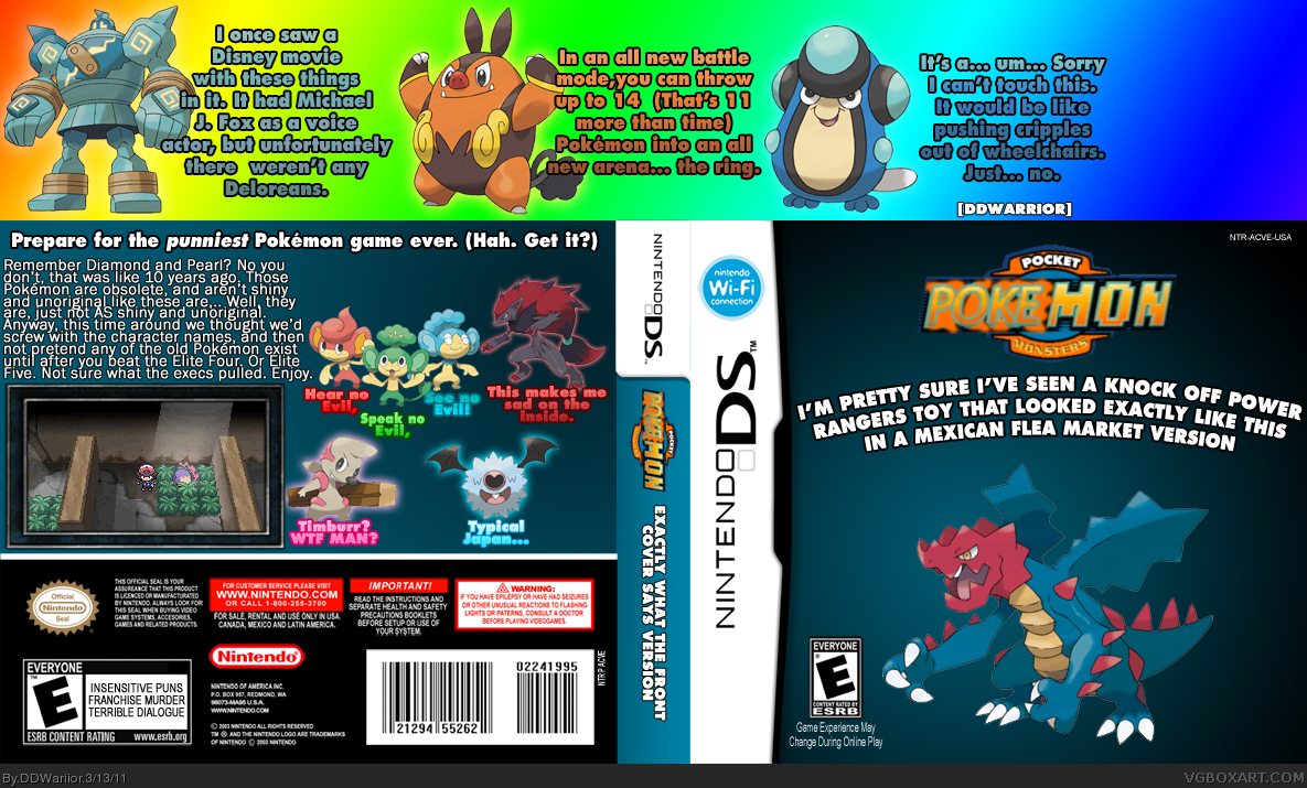 Pokemon: Exactly what the Front Cover Says Version box cover