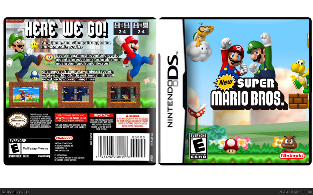 Viewing Full Size New Super Mario Bros Box Cover
