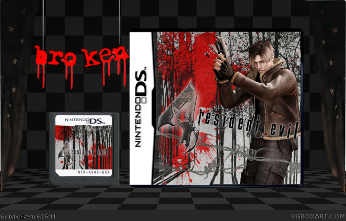 Resident Evil 4 Nintendo DS Box Art Cover by b/r/o/k/e/n