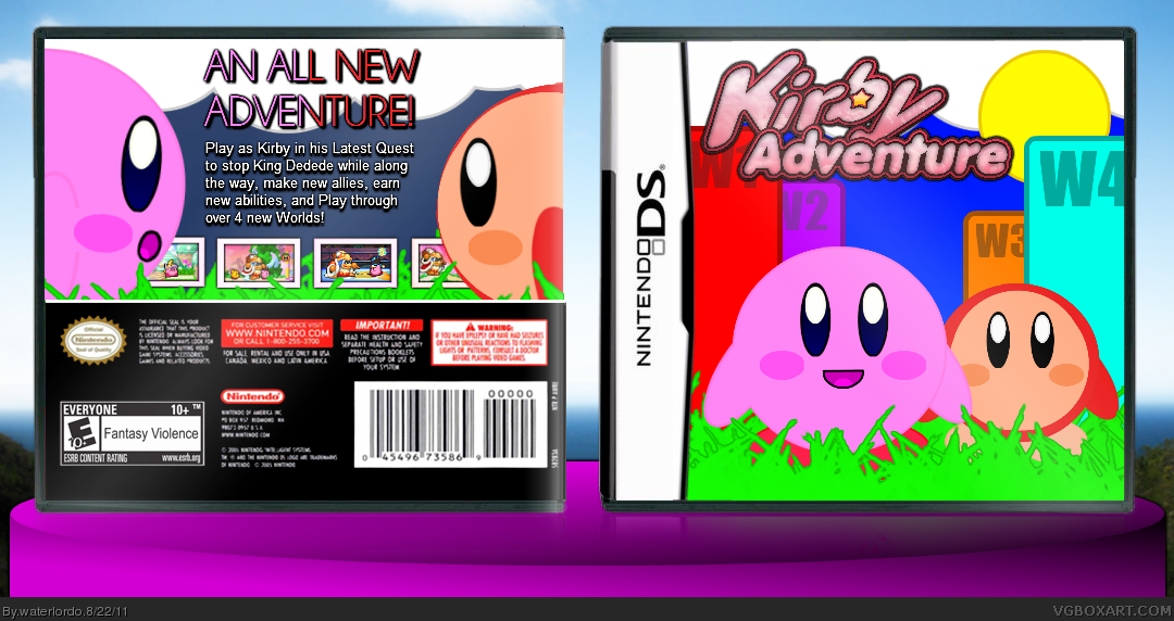 Kirby Adventure box cover