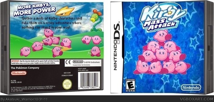 Kirby Mass Attack box art cover
