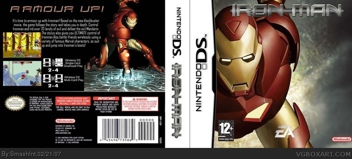 Iron-Man Nintendo DS Box Art Cover by SmashInt