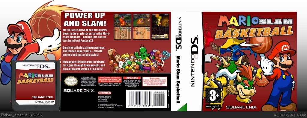 Mario Slam Basketball box cover