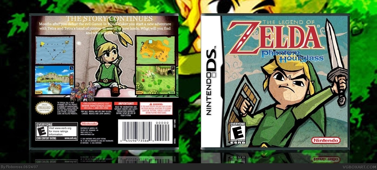 The Legend of Zelda: Phantom Hourglass box cover