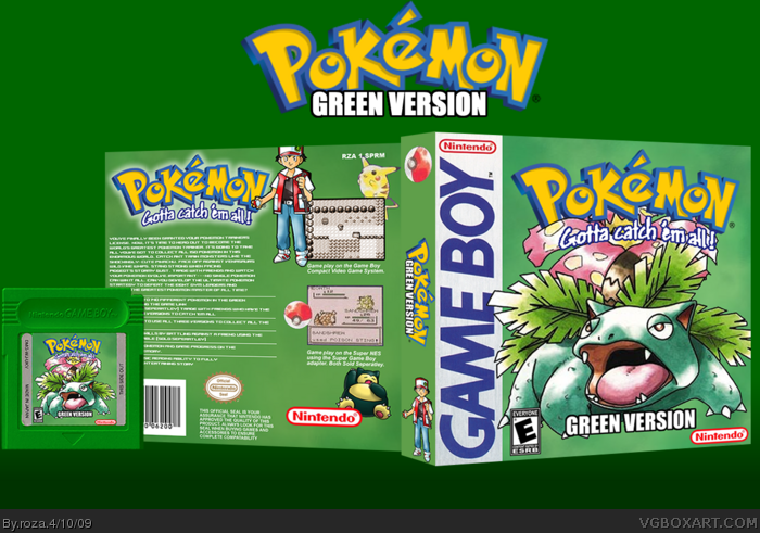 Pokemon Green Version box art cover