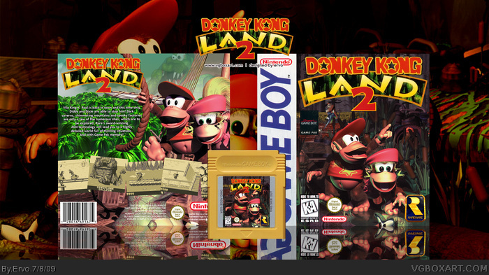 Donkey Kong Land 2 box art cover