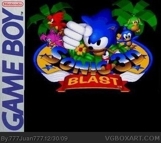 Sonic 3D Blast box cover