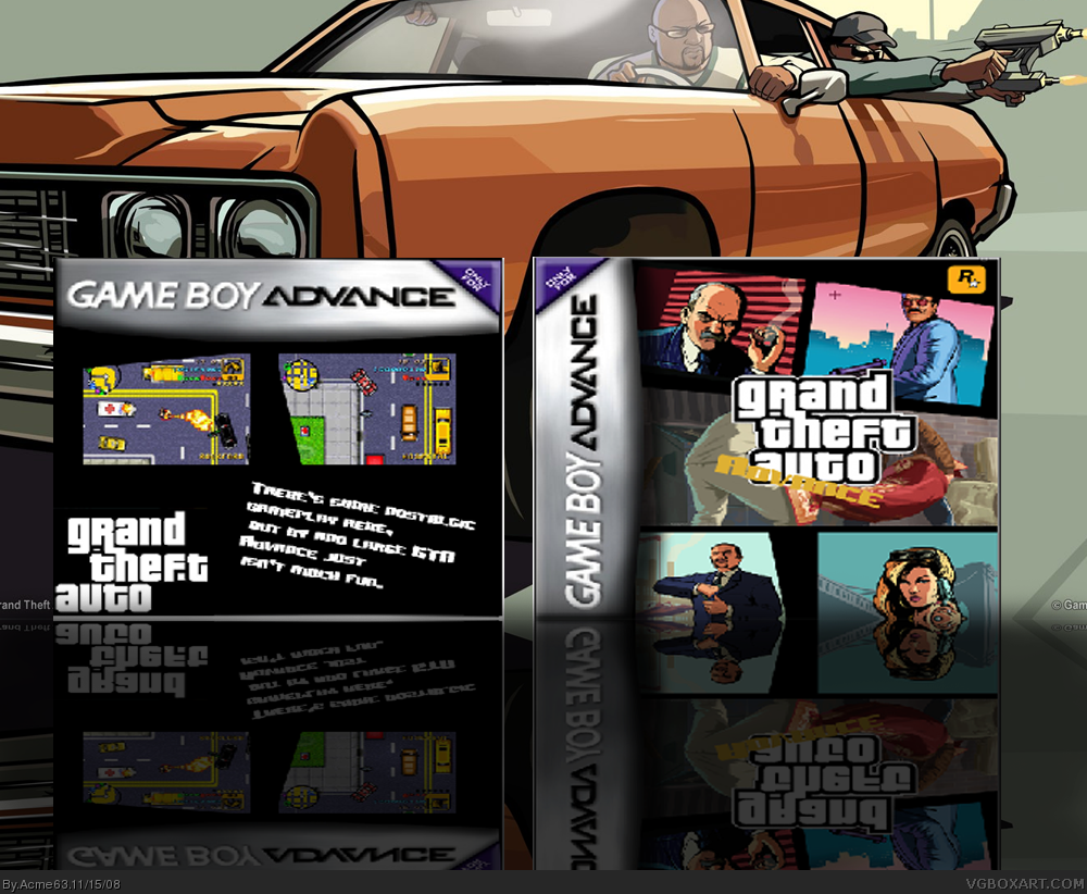 Viewing full size Grand Theft Auto Advance box cover