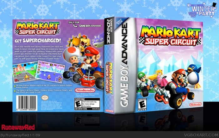 Mario Kart: Super Circuit box art cover