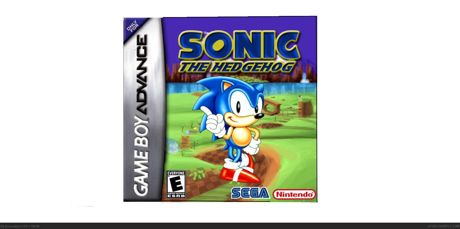 Sonic the Hedgehog Game Boy Color Box Art Cover by TheSuperBoxart3DS