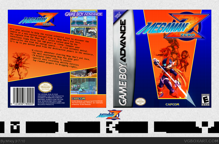 Megaman Zero box art cover