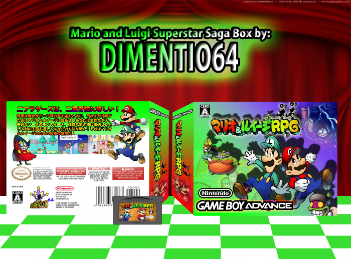 Mario & Luigi: Superstar Saga box art cover