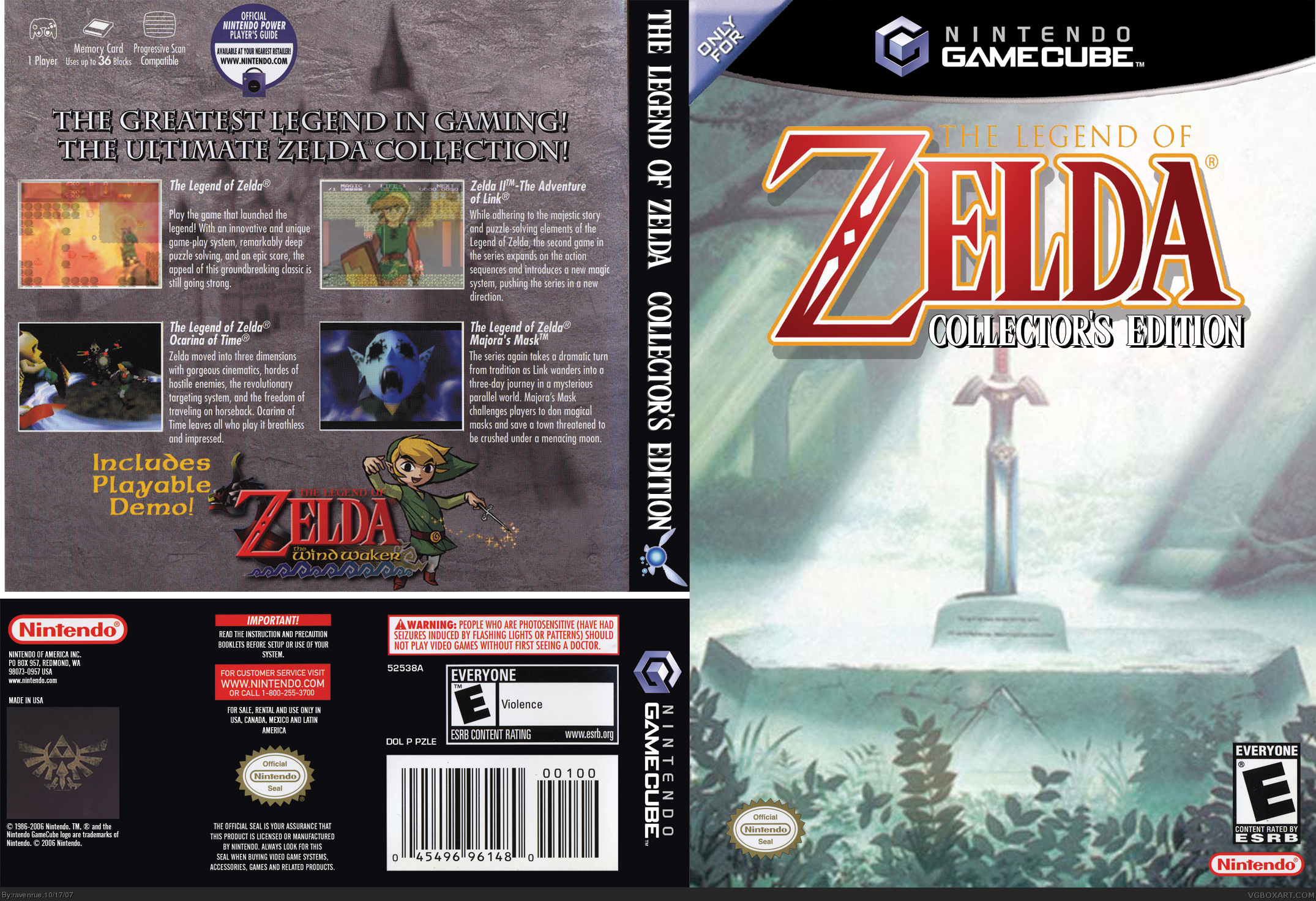 Viewing full size The Legend of Zelda Collector's Edition box cover