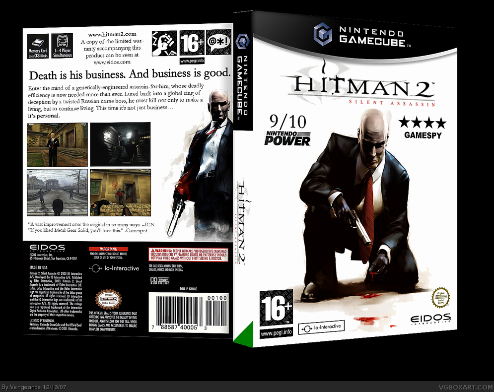 Hitman 2: Silent Assassin box cover