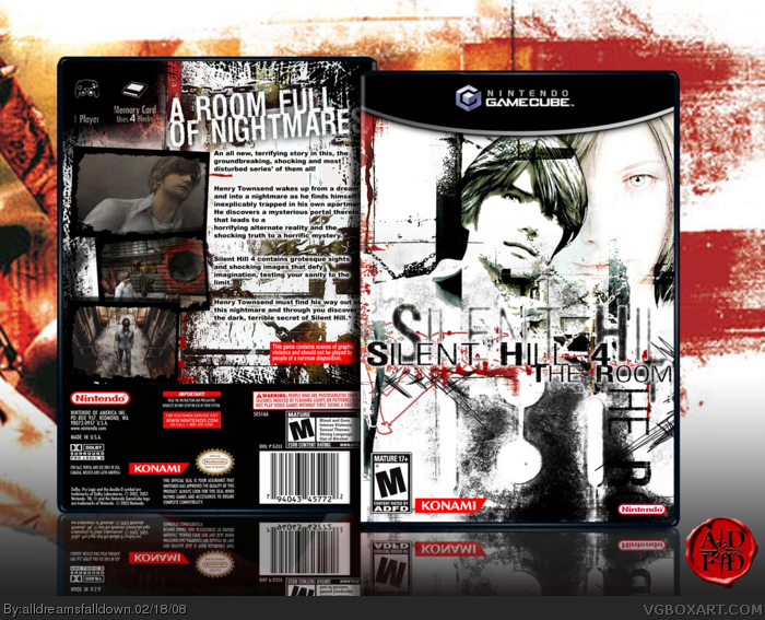 Silent Hill 4: The Room box art cover