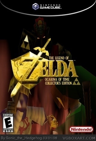 The Legend of Zelda: Ocarina of Time GameCube Box Art Cover by LordDarkNe0