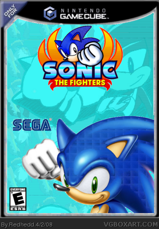 sonic fighters gamecube cover box 2nd 2008 april vgboxart