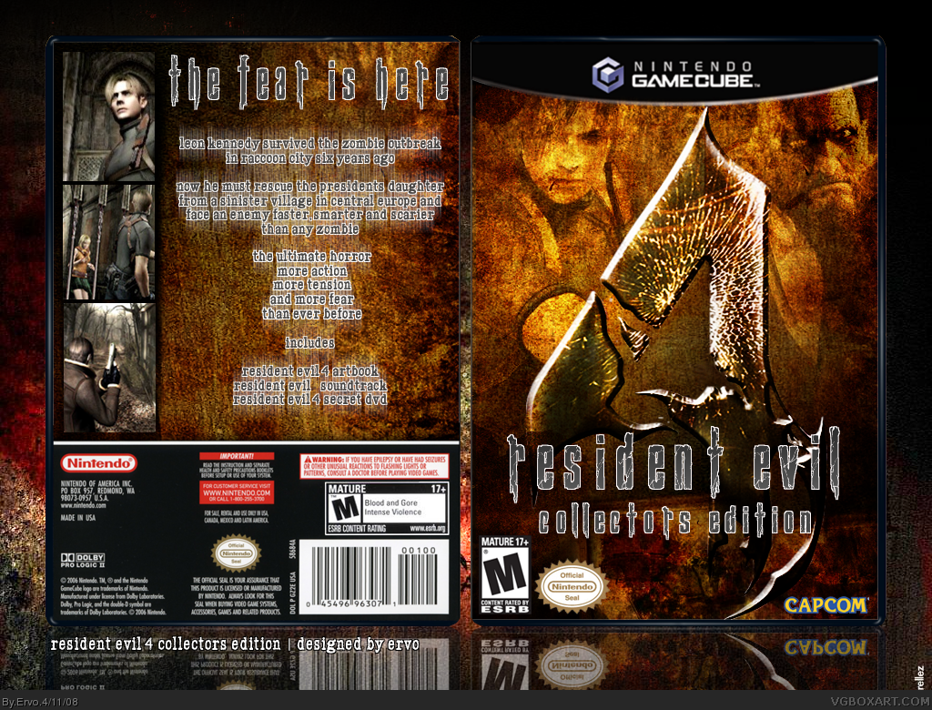 Viewing Full Size Resident Evil 4 Collector s Edition Box Cover