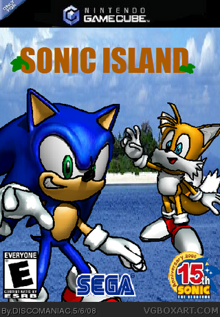 Sonic Island box cover