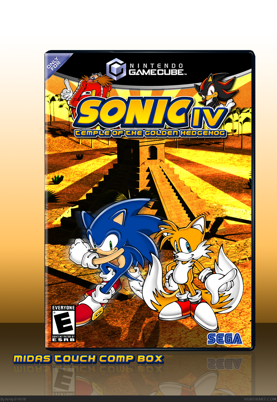 Viewing full size Sonic the Hedgehog IV box cover