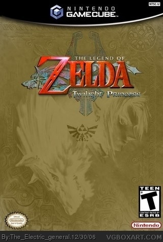 The Legend of Zelda: Twilight Princess GameCube Box Art Cover by E_G