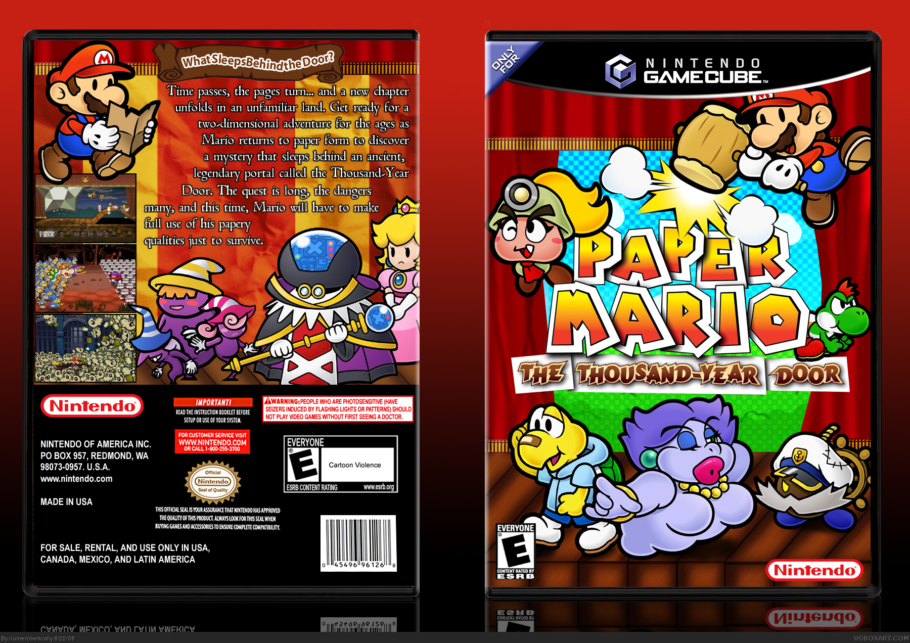 Viewing full size Paper Mario The ThousandYear Door box cover