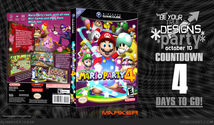 Mario Party 4 box art cover