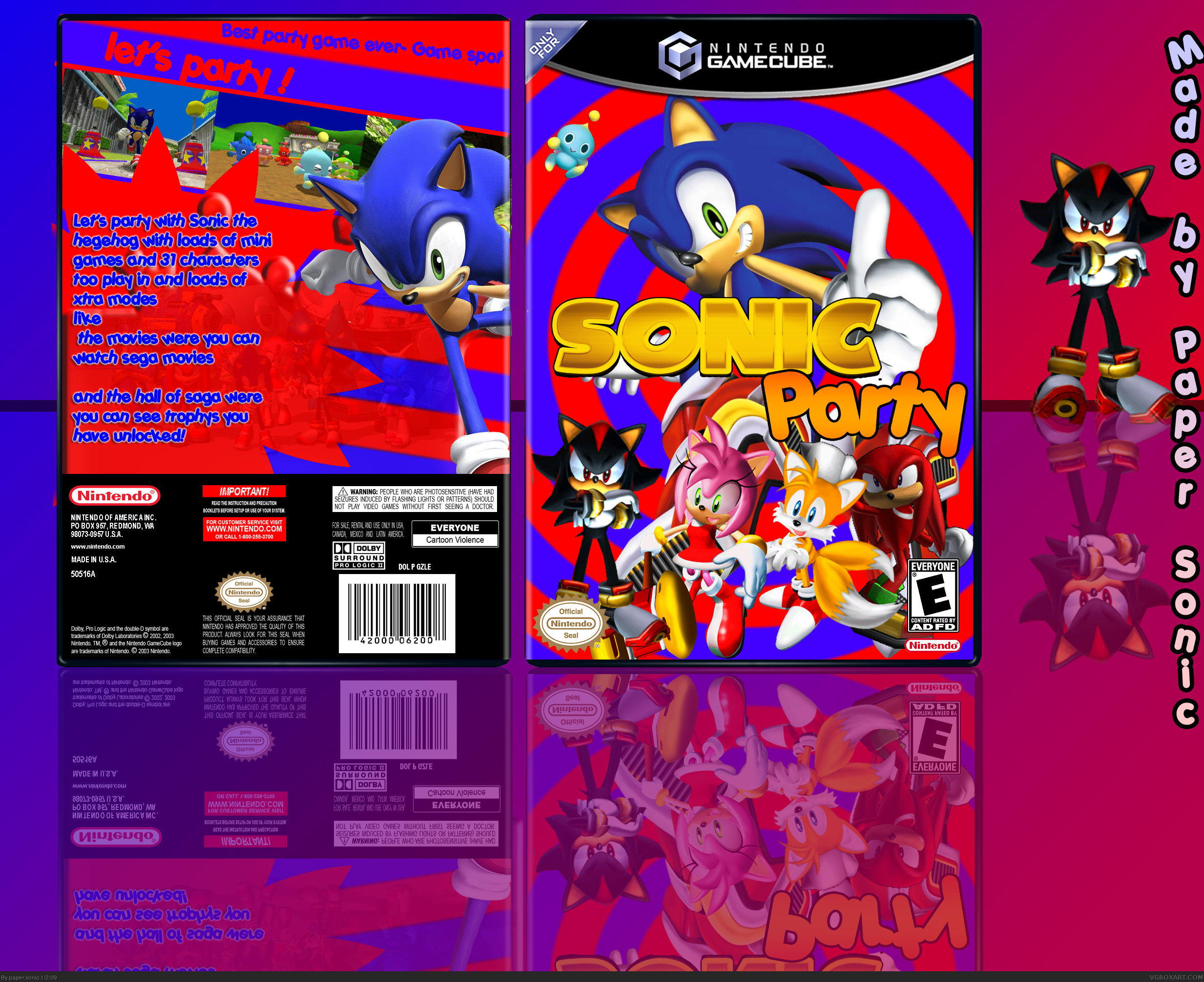 Sonic Party! box cover