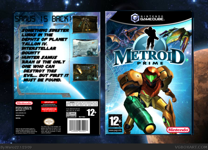 Metroid Prime box art cover