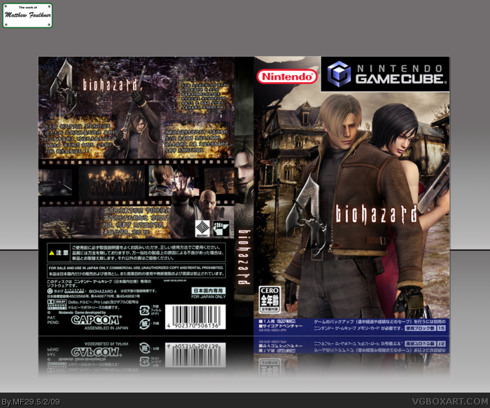 Game Cube Biohazard 4 Resident Evil IV Nintendo Capcom GC Gamecube JAPAN JP  JPN