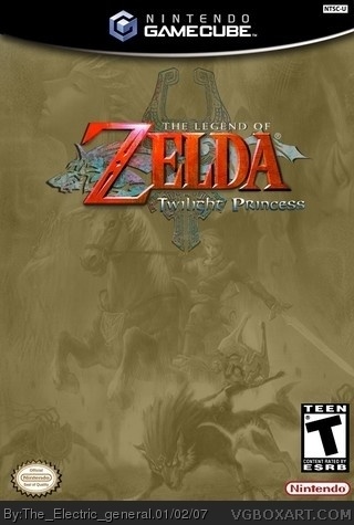 The Legend of Zelda: Twilight Princess GameCube Box Art Cover by E_G