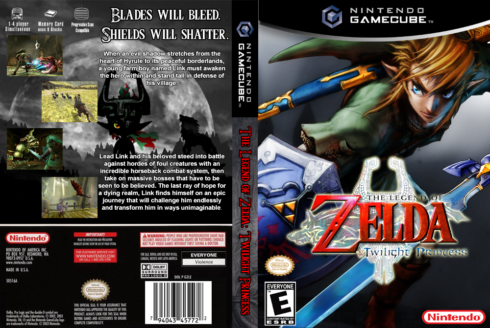 Viewing full size The Legend of Zelda: Twilight Princess box cover