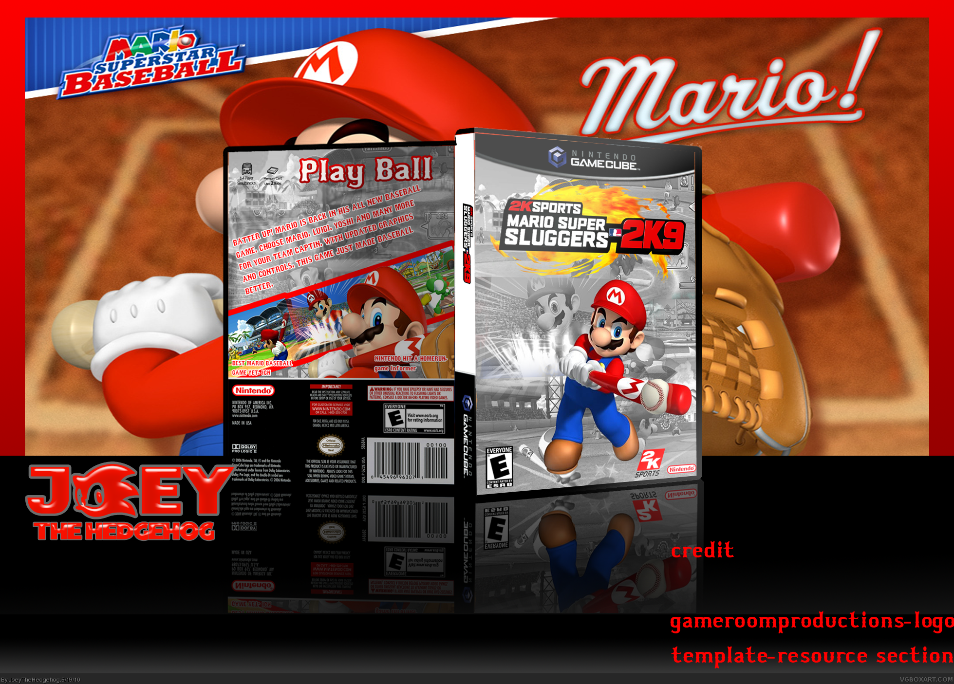 Mario Supper Sluggers 2K9 box cover