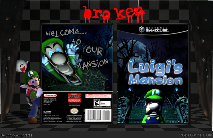 Luigi's mansion Wii Wii Box Art Cover by SmashBrosRocks123
