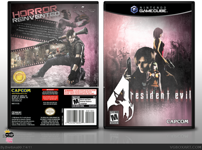 Resident Evil 4 GameCube Box Art Cover by Brettska99