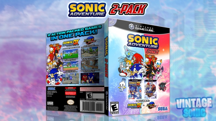 Sonic Adventure 2-Pack box art cover