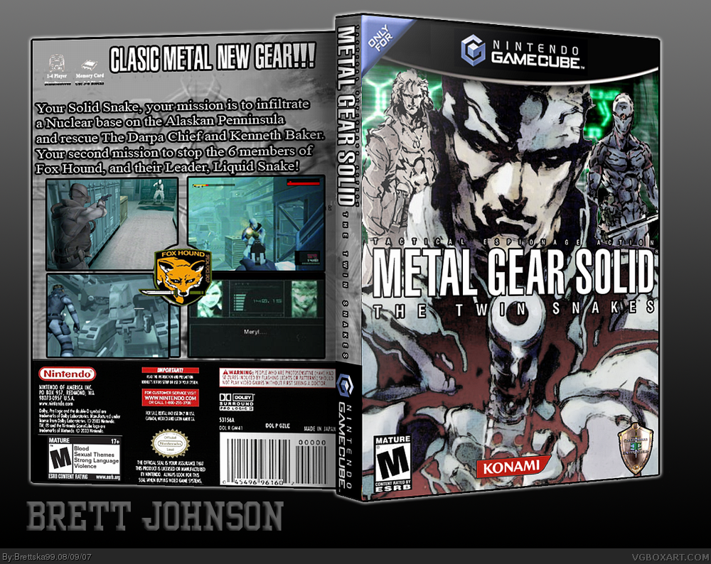 Viewing full size Metal Gear Solid: The Twin Snakes box cover