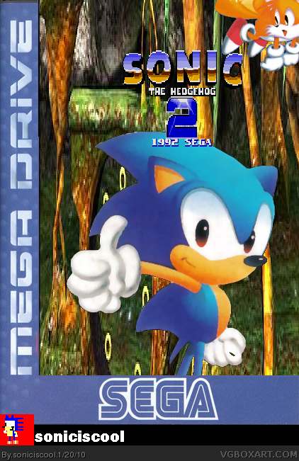 Sonic The Hedgehog 2 Genesis DS Nintendo DS Box Art Cover by Protops
