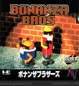 The Bonanza Brothers Game box cover