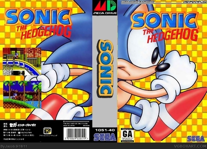 Sonic The Hedgehog Genesis Box Art Cover by Jacob