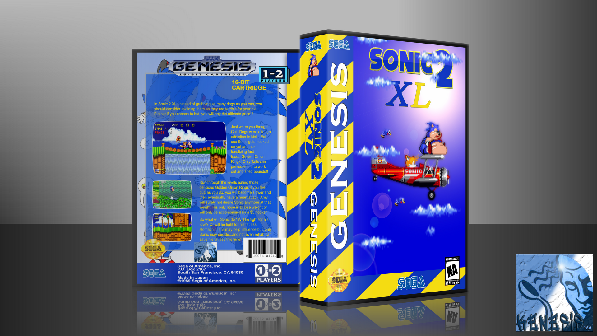 Sonic 2 XL box cover