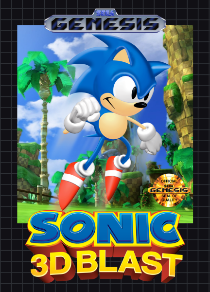 Sonic 3D Blast Genesis Box Art Cover by Abraham Daniel Perez